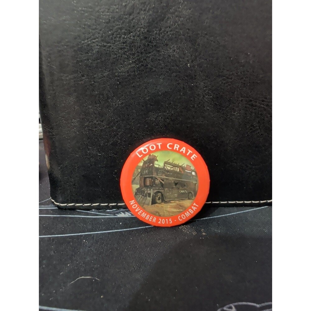 Loot Crate Exclusive November 2015 Combat Armored Bus Button Lapel Pin